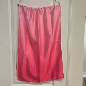 Gorgeous two tone pink/pale pink prom shawl with beading lovingly worn once